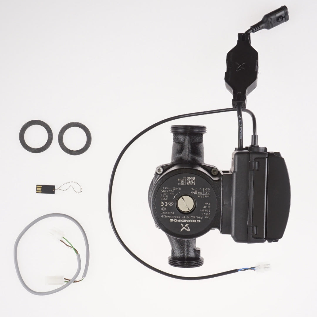 Bomba de circulación UPMXL Geo 25-125 180 mm para NIBE F1145, F1245, F1345