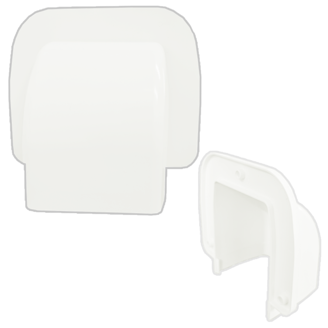 Värmen® Vægtilslutning 80x60 mm Hvid - 10 stk./pakke